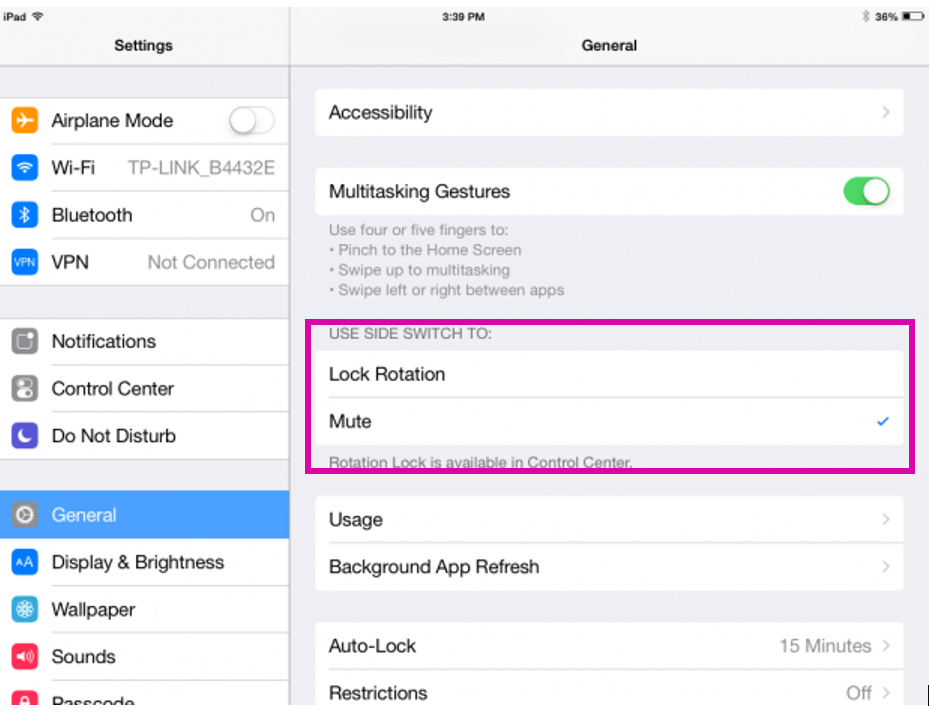 How To Lock Screen Rotation On The IPad IOS 8