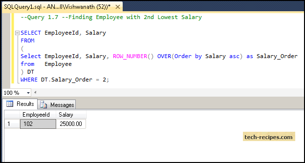 How To Find Nth Highest Second Highest Salary In SQL Server