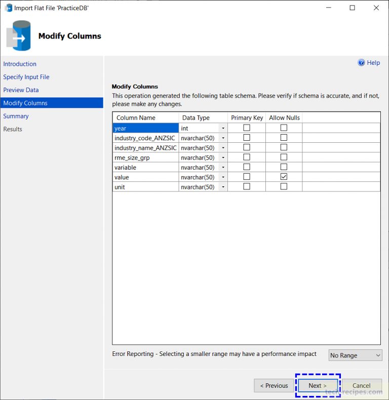 How To Import Flat File Data Using Import Export In Sql Server