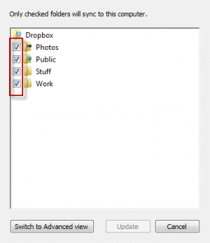 sync folders with dropbox