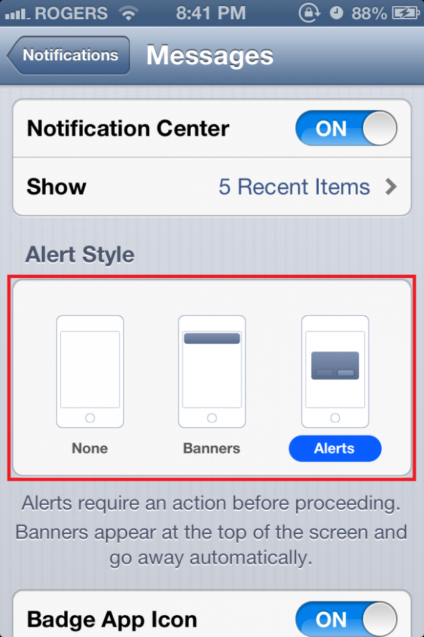 how to change iphone notification email address