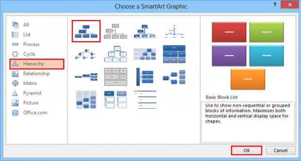 PowerPoint or Word 2013: Create a Family Tree