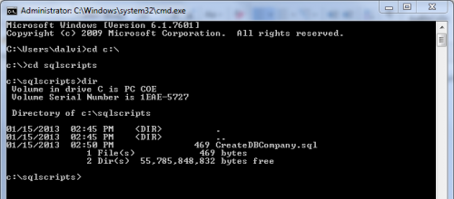 SQL Server Execute SQL Script Using SQLCMD Command Line