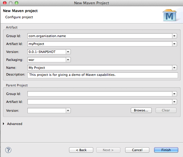 Create A New Maven Project In Eclipse