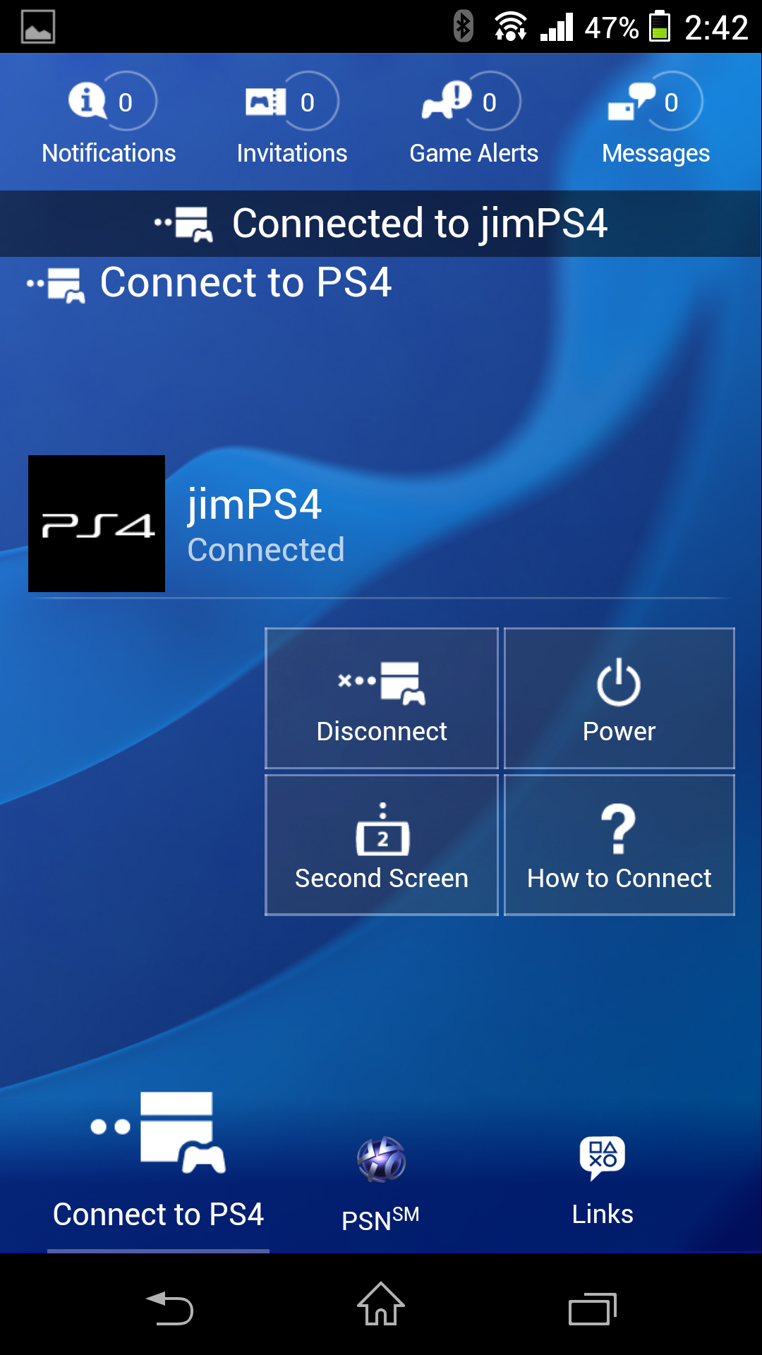 how to connect a ps4 to a phone