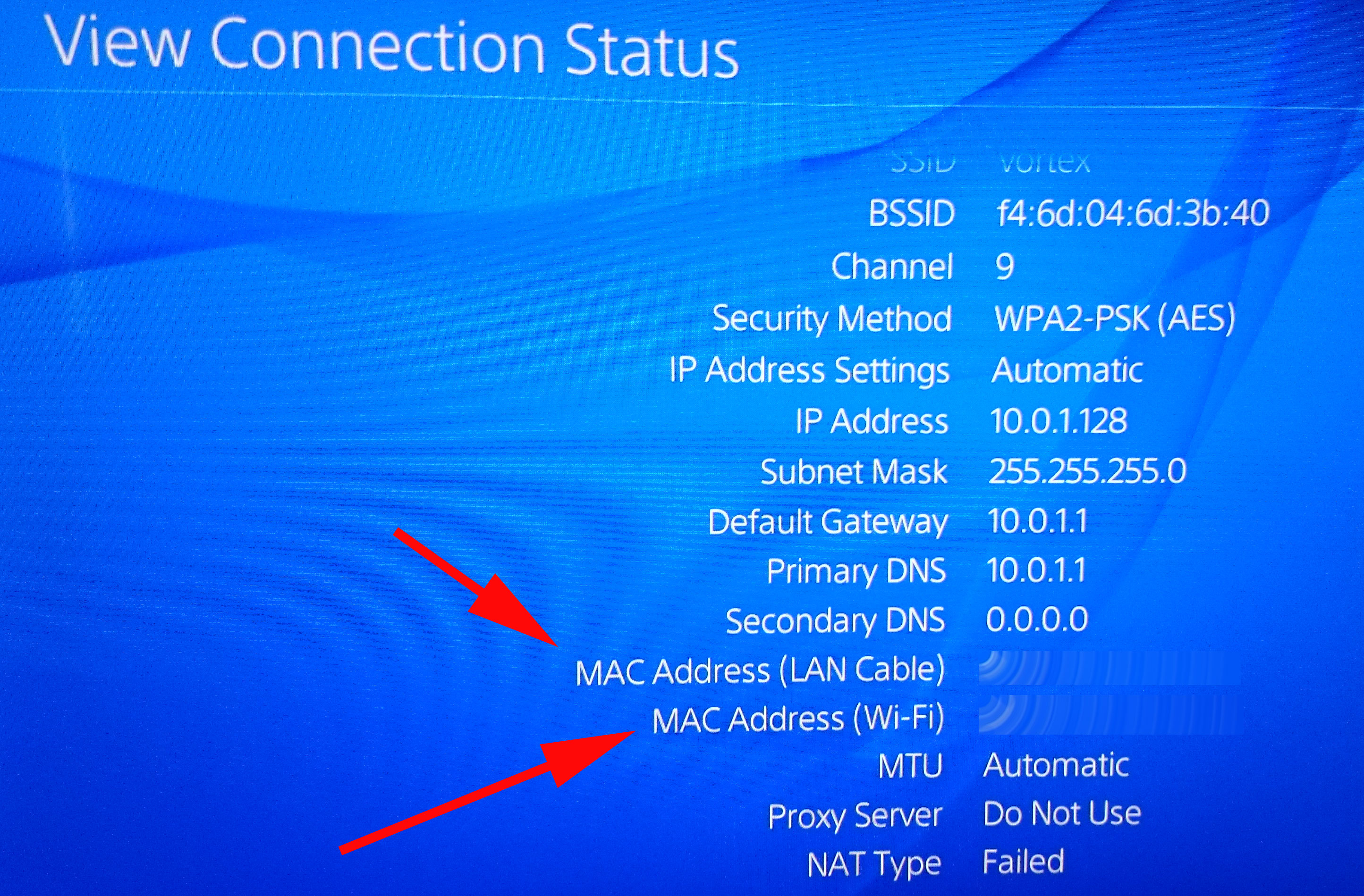 how to find mac address on network
