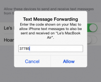 mac text message forwarding not working ios 11.1