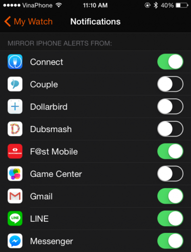 apple watch se not showing notifications