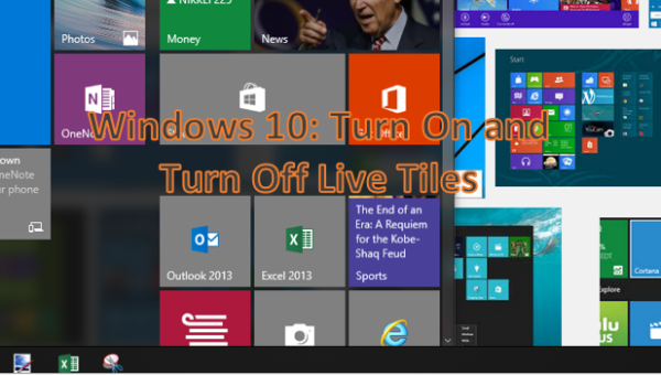 Windows 10: Enable And Disable Live Tiles On The Start Menu