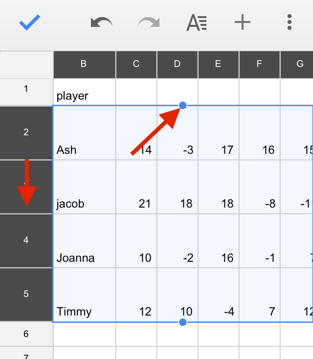 How To Resize Columns And Rows In Google Sheets Mobile