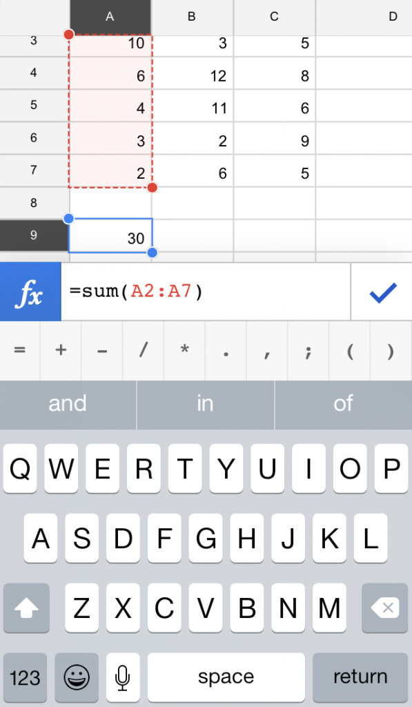 how-to-sum-a-column-in-google-sheets-mobile