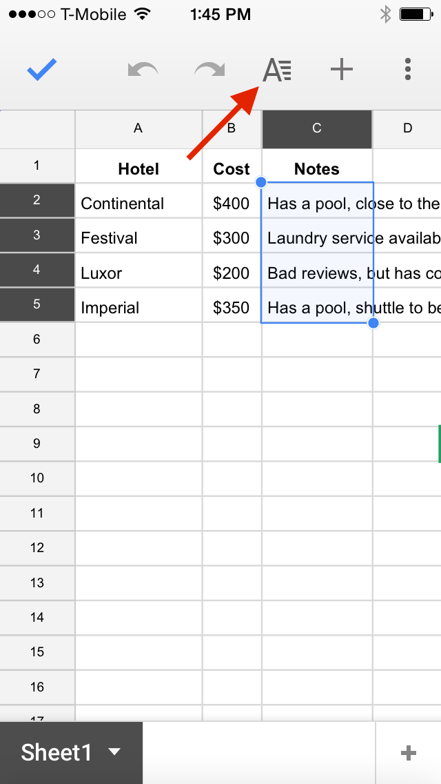  How To Wrap Text In Google Sheets Mobile 