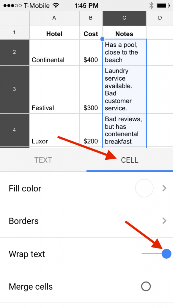 How To Wrap Text In Google Sheets Mobile Vrogue