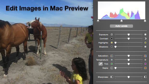 how to use mac preview to edit pictures