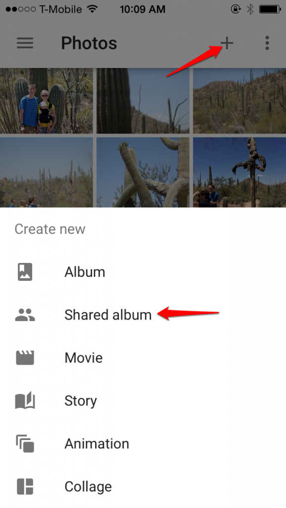 How to Create a Google Photos Shared Album