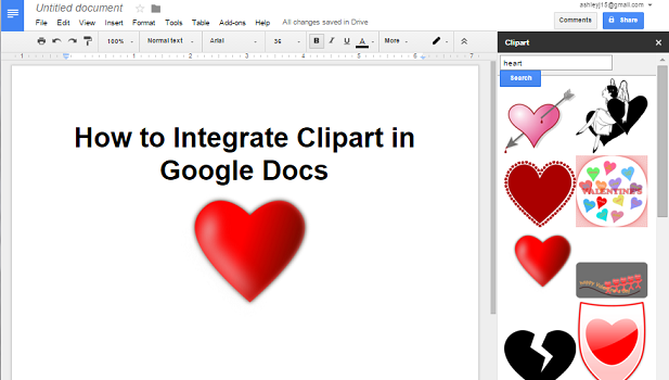 How To Integrate Clipart With Google Docs