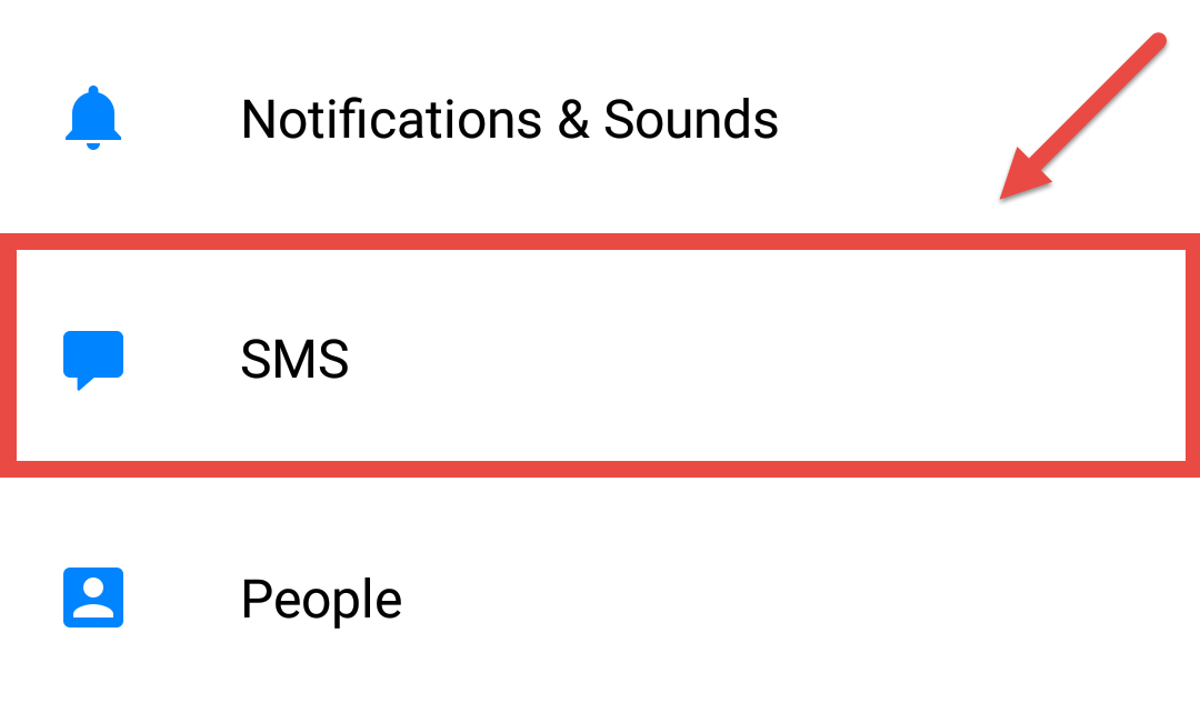 facebook messenger disable sms text settings
