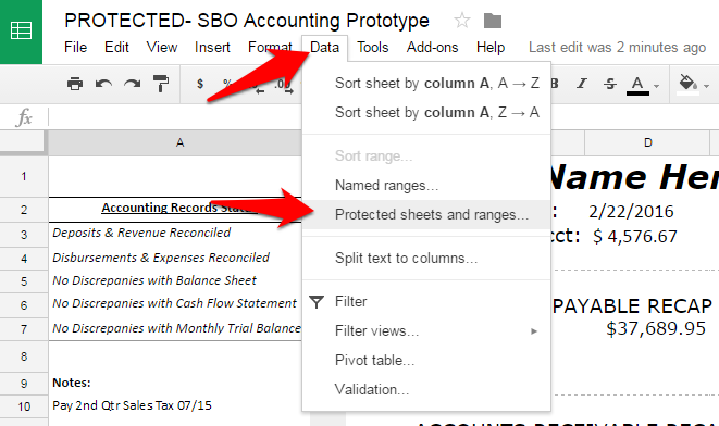 How To Protect Cells In Google Sheets