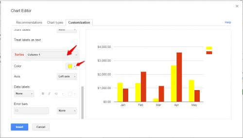 How To Change Graph Colors In Google Sheets