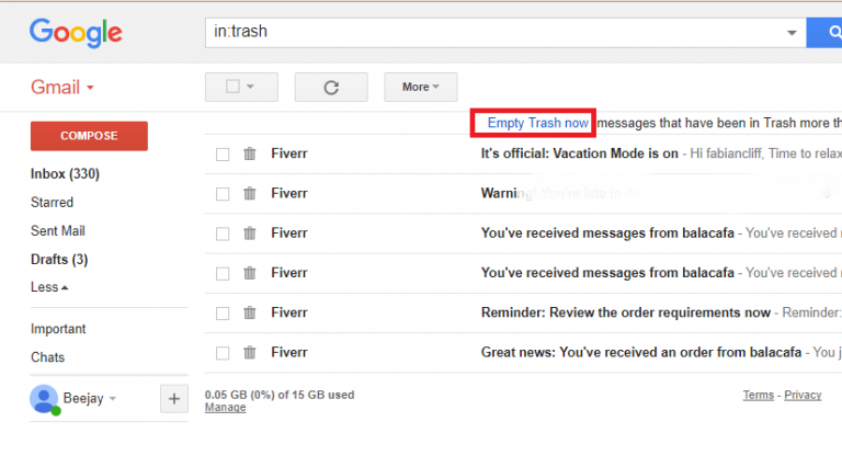 How To Empty Gmail Trash Easiest Method Ever