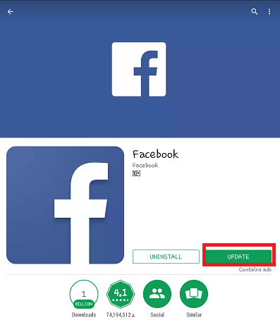 Facebook Android App Update - Webmuch