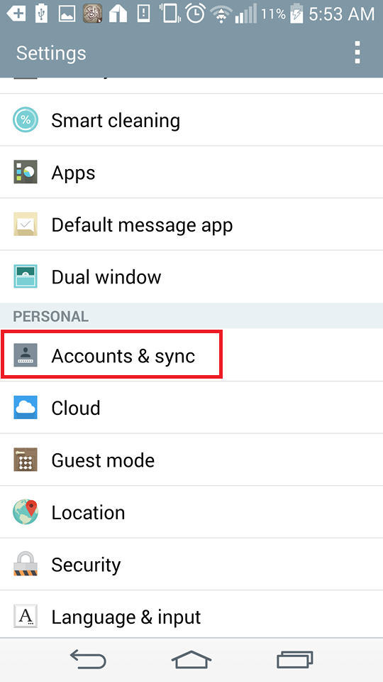 how to logout google mail on android