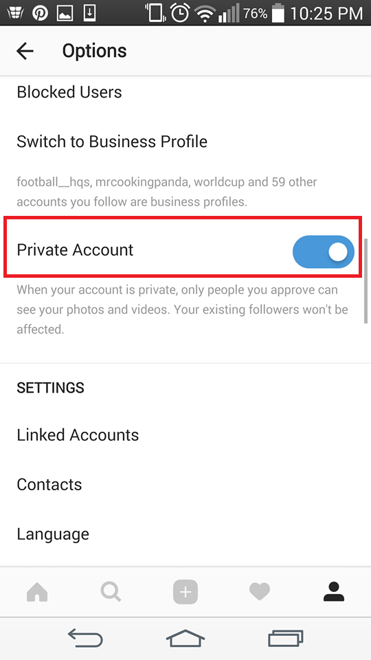 How to Make Instagram Account Private