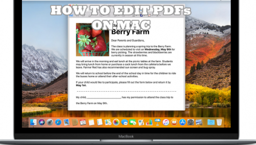 how to edit a pdf document on mac