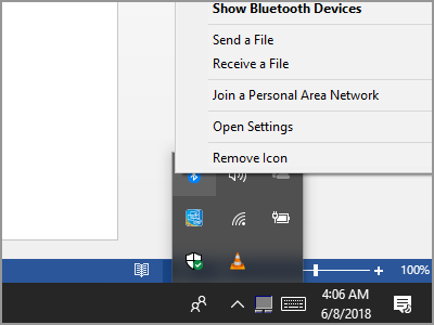 Windows 10 Notification Bar
