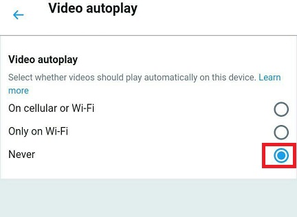 Stop Video Autoplay On Twitter