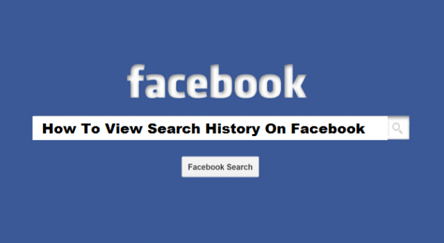 How Do You Look Up Search History On Facebook