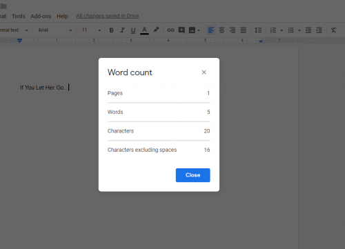 How To Check Word Count On Google Docs