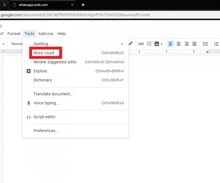 how-to-check-word-count-on-google-docs