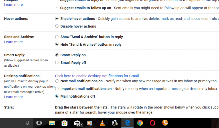 gmail desktop notifications stopped working windows 10