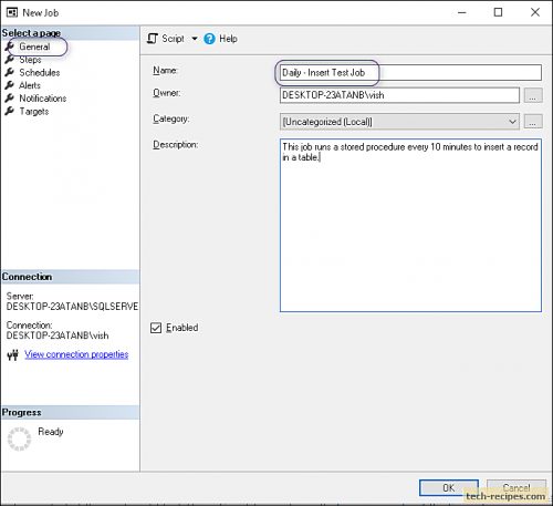 How To Schedule SQL Agent Job Using SSMS GUI