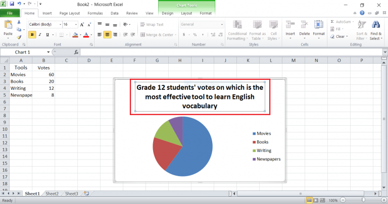 how do i make a pie chart in excel 2013