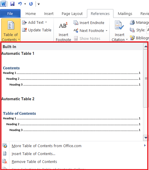 How to make a Table of Contents on Word: Step by Step With Video