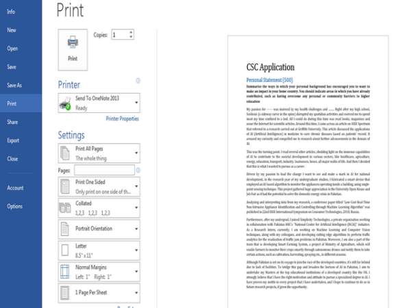 How to Print your Word Documents without Comments or Markups