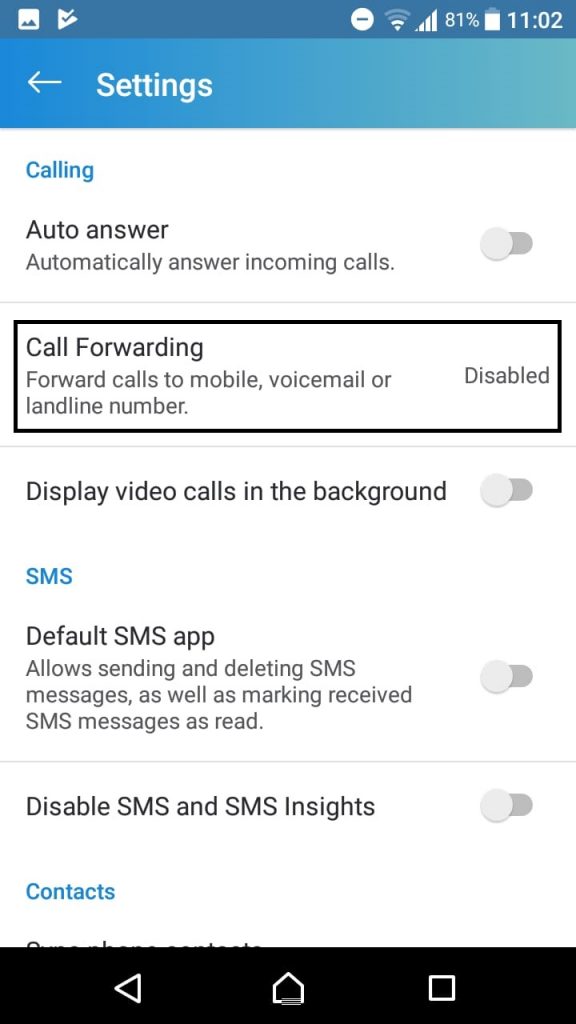 voice mail call forwarding
