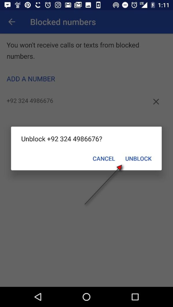 Where Are Blocked Numbers On Android