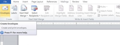 How to Create and Print an Envelope in Word 360