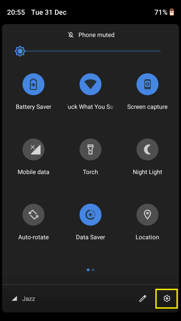 android messages dark theme