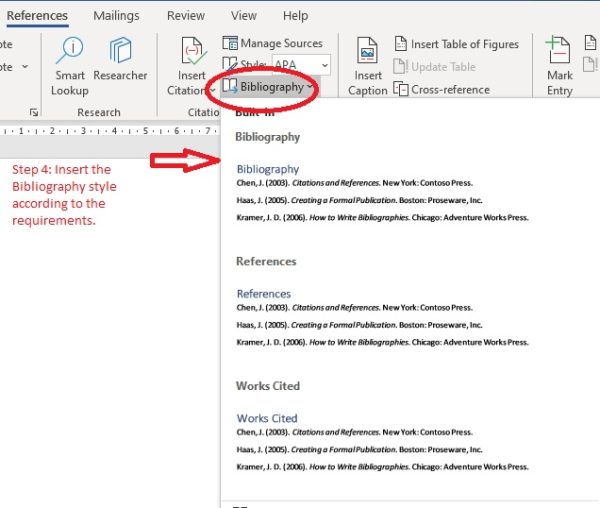 How To Put References In Word