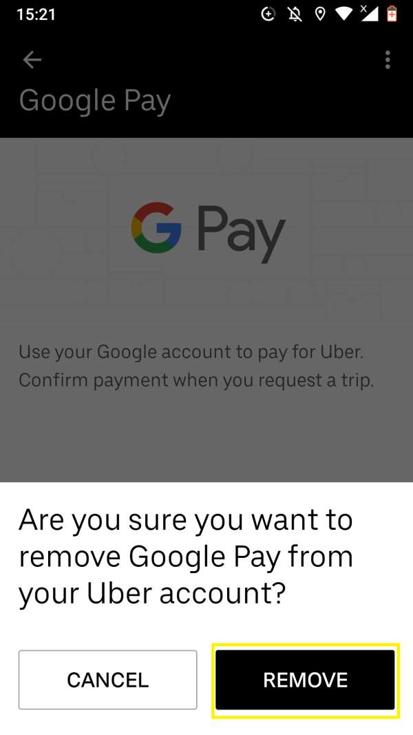 uber app won't let me add payment method