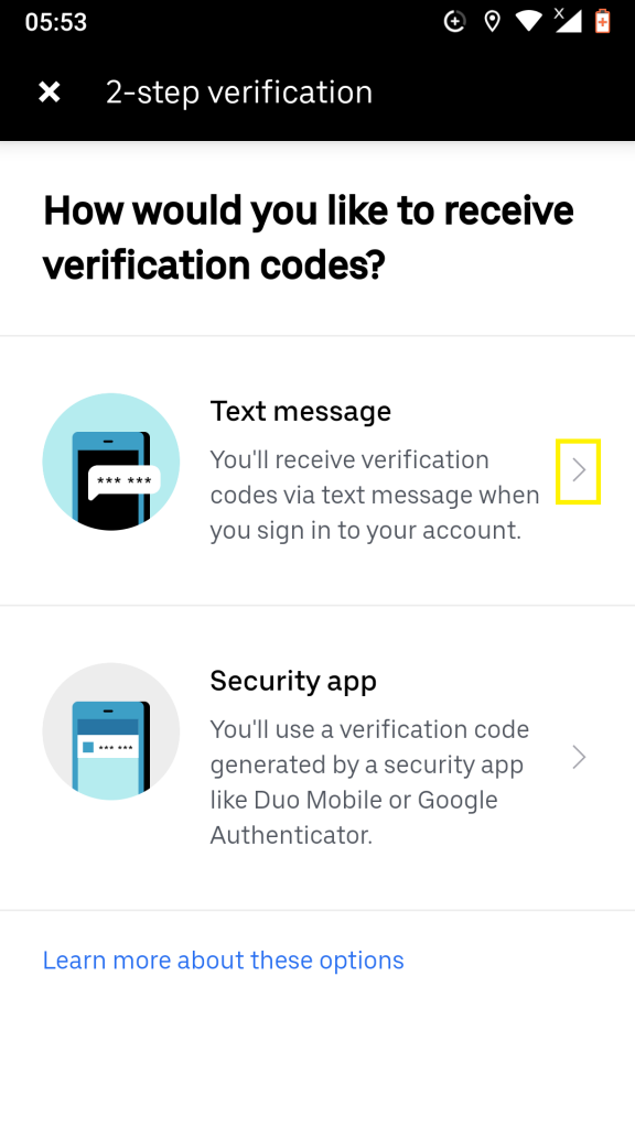 How To Set Up 2-Step Verification On Uber For Android