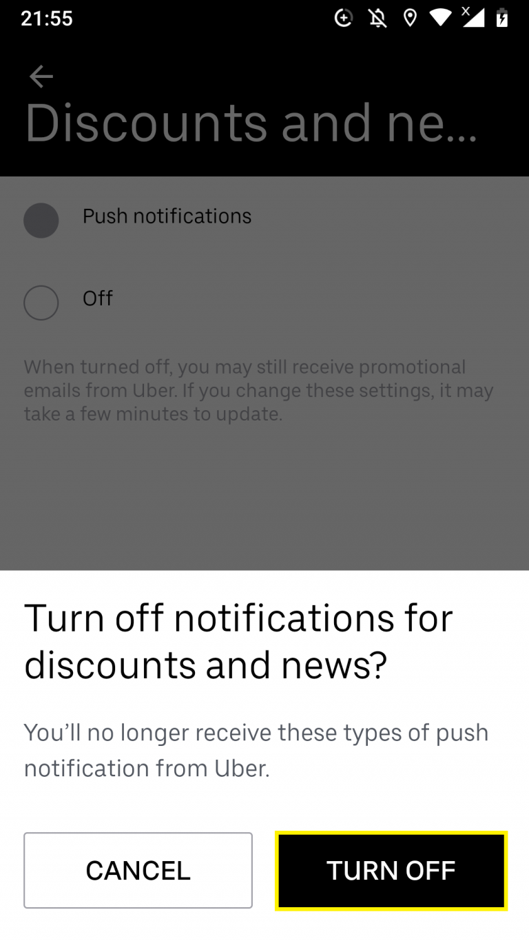 shut off autoprompt on android
