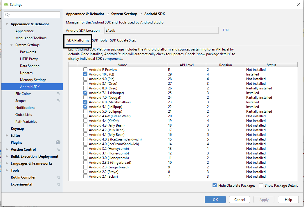 download android studio and sdk