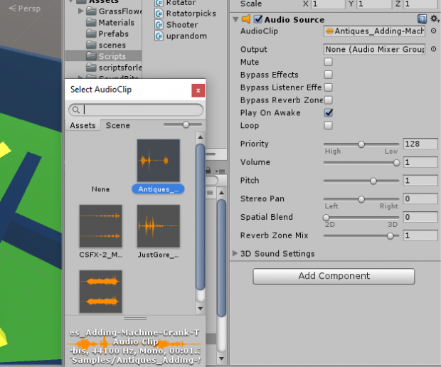 cut audio clip unity