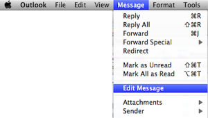 change from address in outlook for mac 2011